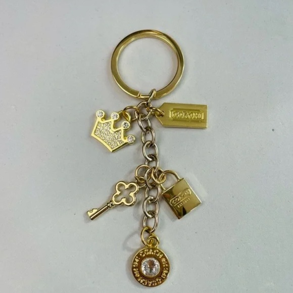 Coach Gold Crown Keychain - Picture 2 of 3